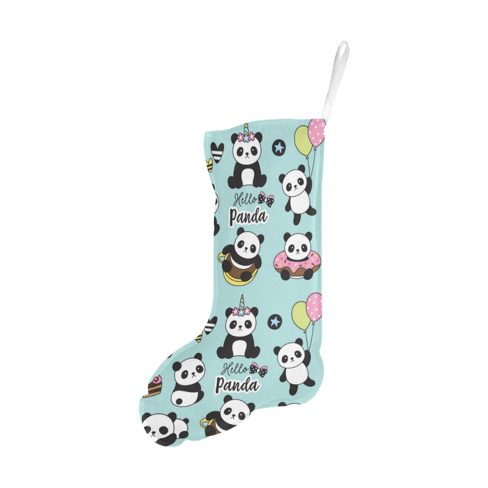 Cute baby panda pattern Christmas Stocking
