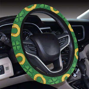 Horseshoes Pattern Print Design 05 Car Steering Wheel Cover