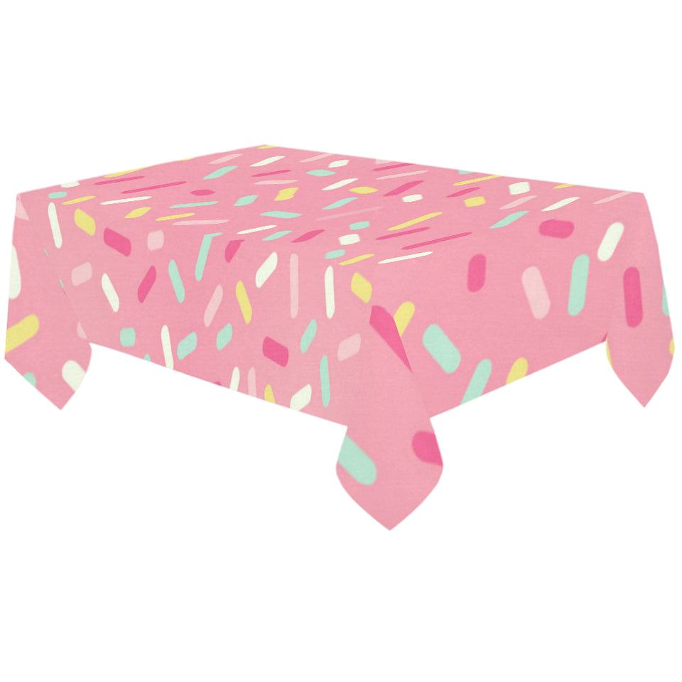Pink donut glaze candy pattern Tablecloth