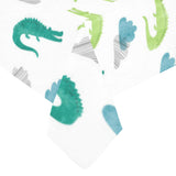 watercolor crocodile pattern Tablecloth