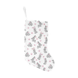 Watercolor cute rabbit pattern Christmas Stocking