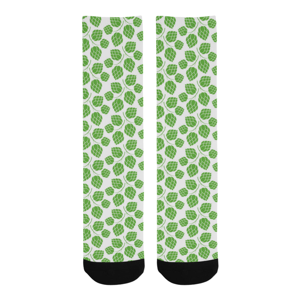 Hop pattern background Crew Socks