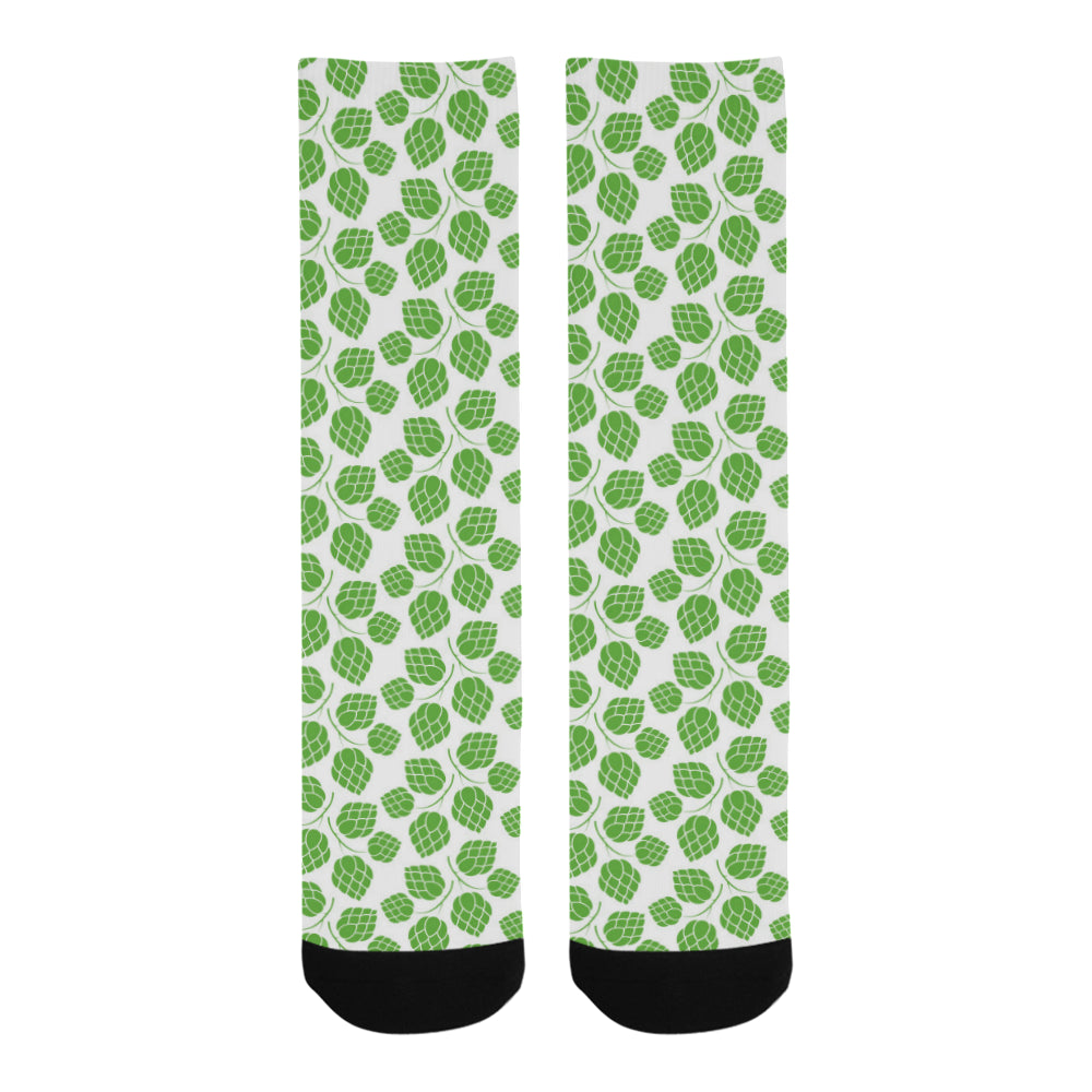 Hop pattern background Crew Socks