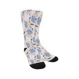 Cute peacock pattern Crew Socks