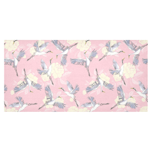 Japanese crane rose pattern Tablecloth