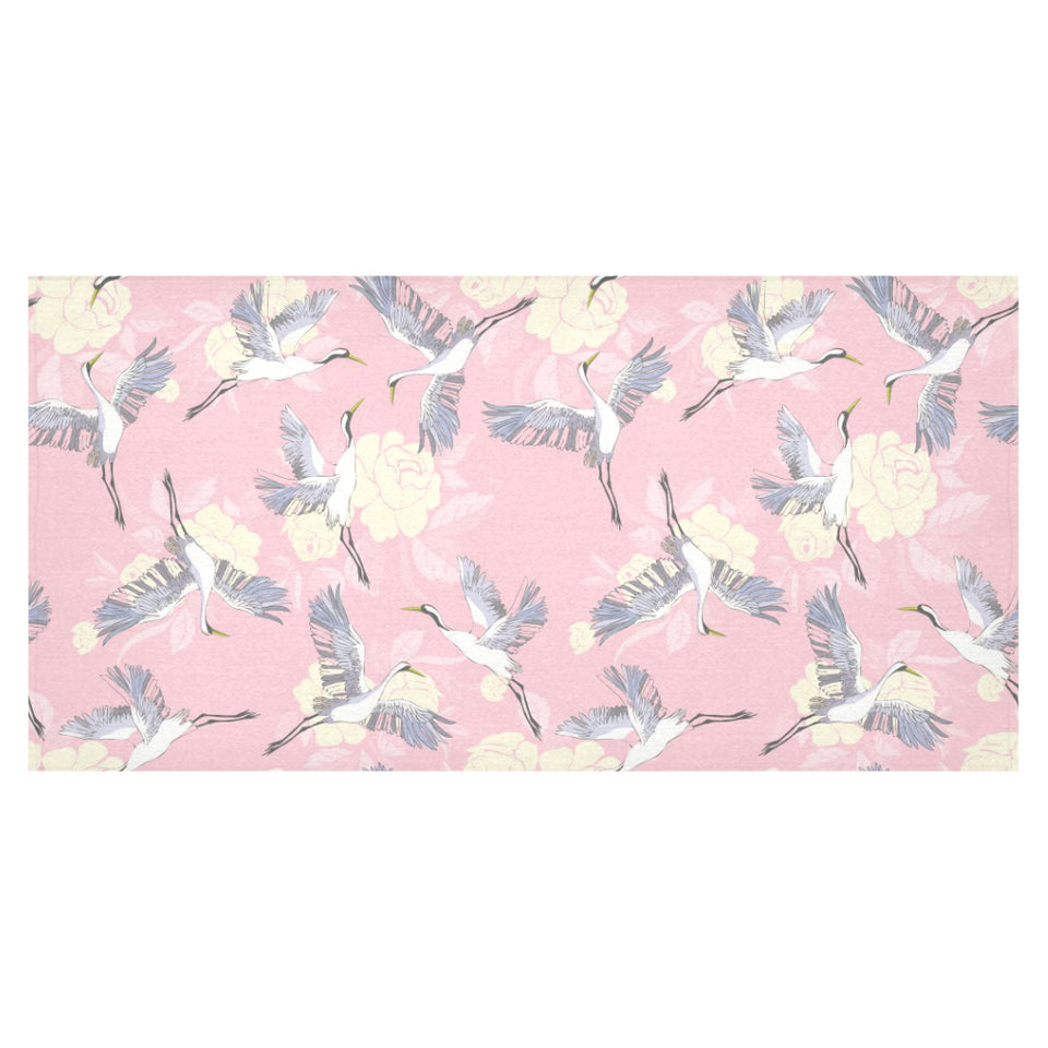 Japanese crane rose pattern Tablecloth