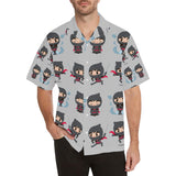 Cute ninja pattern Men's All Over Print Hawaiian Shirt