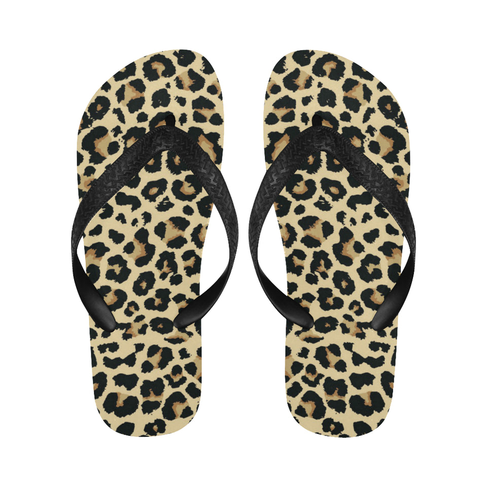 Leopard print design pattern Unisex Flip Flops