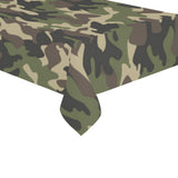 Dark Green camouflage pattern Tablecloth