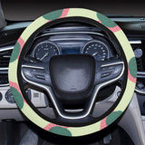 Snail Pattern Print Design 04 Car Steering Wheel Cover