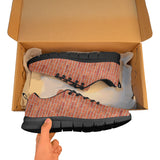 Brick Printed Pattern Print Design 03 Men's Breathable Sneakers ( Model 055)