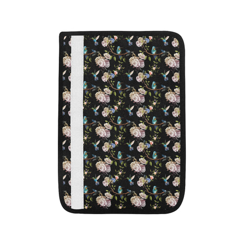 Hummingbird Pattern Print Design 03 Car Seat Belt Cover