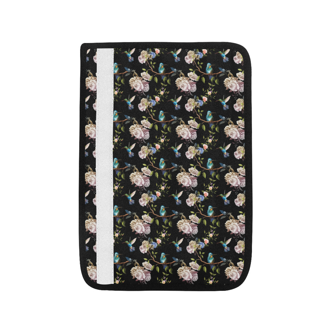 Hummingbird Pattern Print Design 03 Car Seat Belt Cover