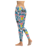 Colorful mushroom design pattern Women's Legging Fulfilled In US