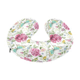 Hand drawn butterfly rose U-Shaped Travel Neck Pillow