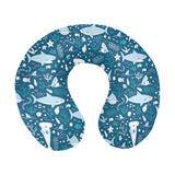 Cute shark pattern U-Shaped Travel Neck Pillow