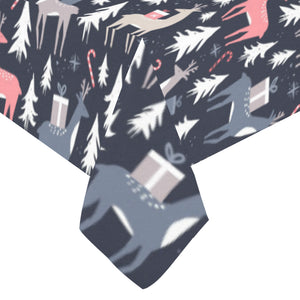 Deers Winter Christmas pattern Tablecloth