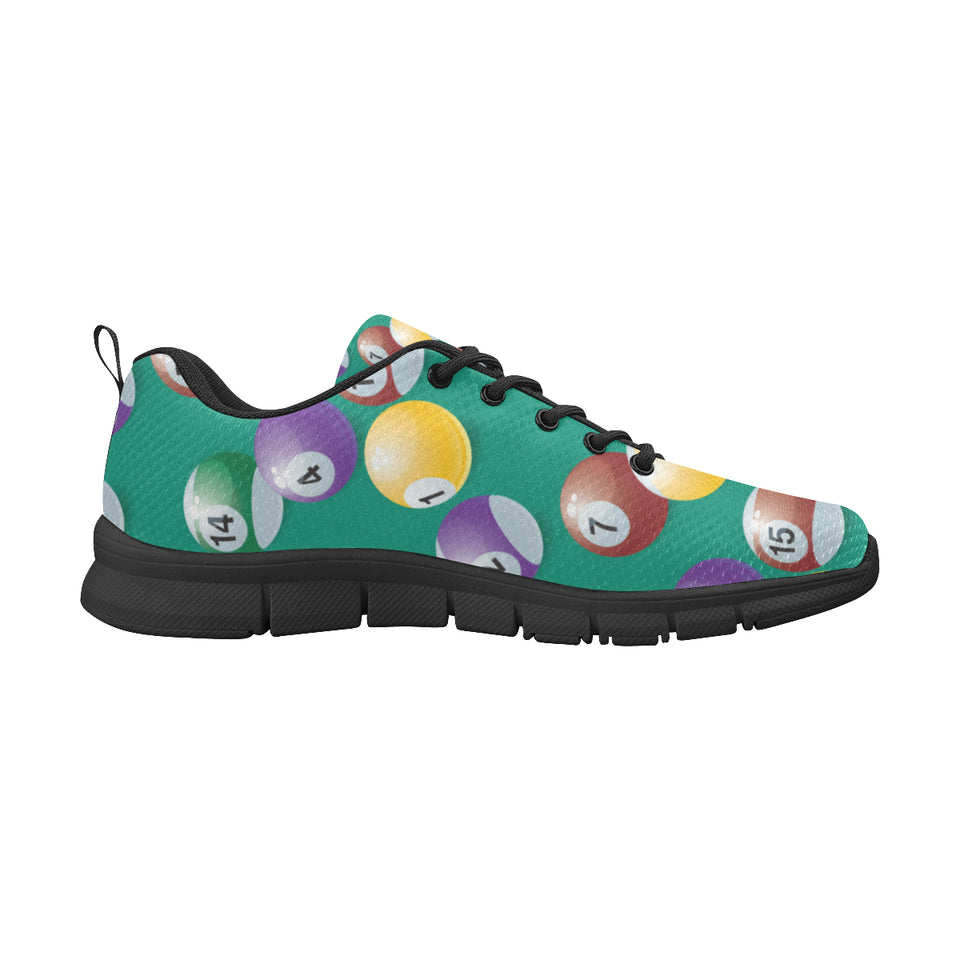 Billiard Ball Pattern Print Design 01 Men's Breathable Sneakers ( Model 055)