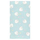 White cute hamsters heart pattern Bath Towel