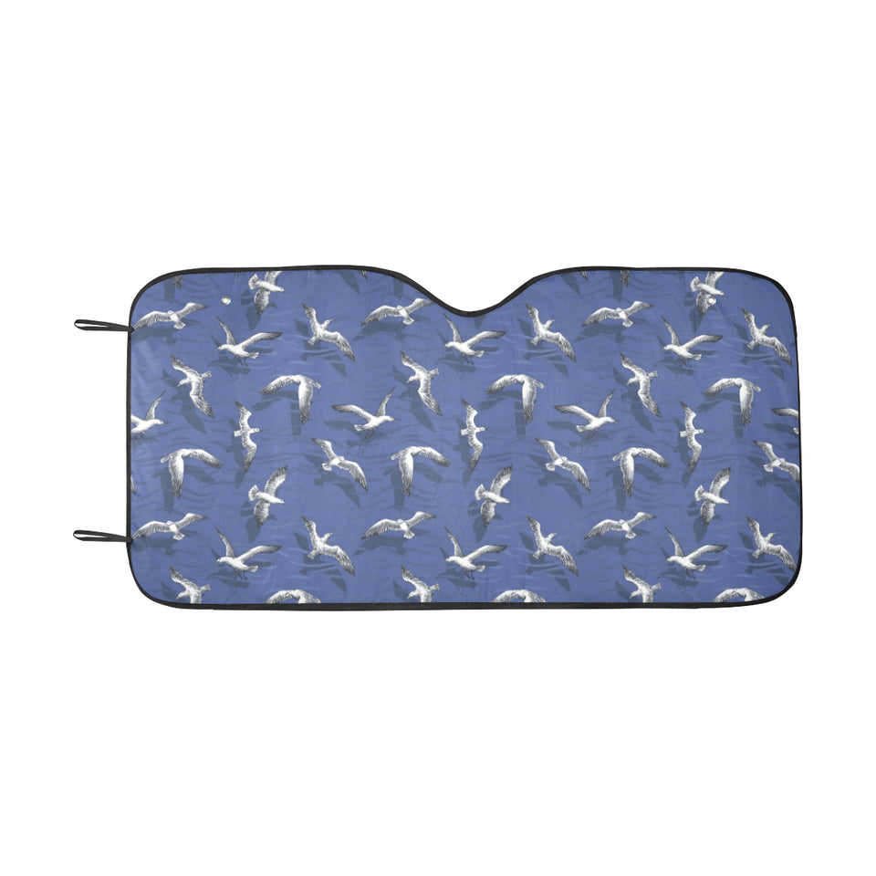 Seagull Pattern Print Design 03 Car Sun Shade