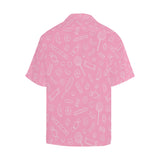 Sweet candy pink background Men's All Over Print Hawaiian Shirt