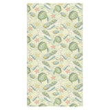 Hand drawn sea turtle fish pattern Bath Towel