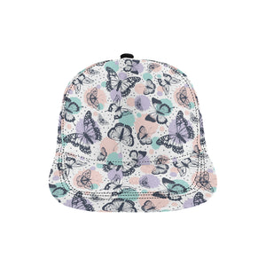 Butterfly pattern All Over Print Snapback Cap