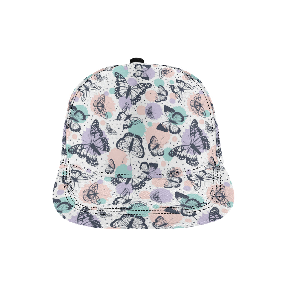 Butterfly pattern All Over Print Snapback Cap