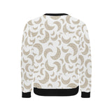 Cool gold moon abstract pattern Men's Crew Neck Sweatshirt