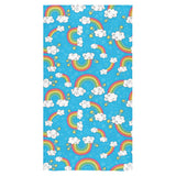 Rainbows Sky Clouds Pattern Bath Towel