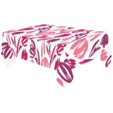 pink sketch tulip pattern Tablecloth