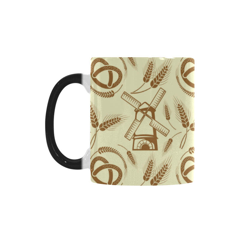 Windmill Wheat pattern Morphing Mug Heat Changing Mug