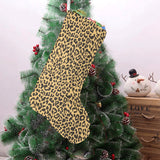 Leopard skin print Christmas Stocking