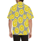slice of lemon design pattern Men's All Over Print Hawaiian Shirt