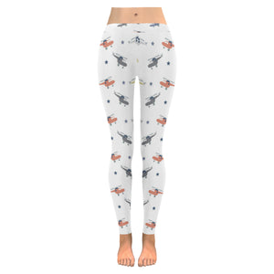 Cute helicopter star pattern Women's Legging Fulfilled In US