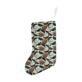 Coconut Pattern Print Design 03 Christmas Stocking
