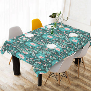 Elephants jungle pattern Tablecloth