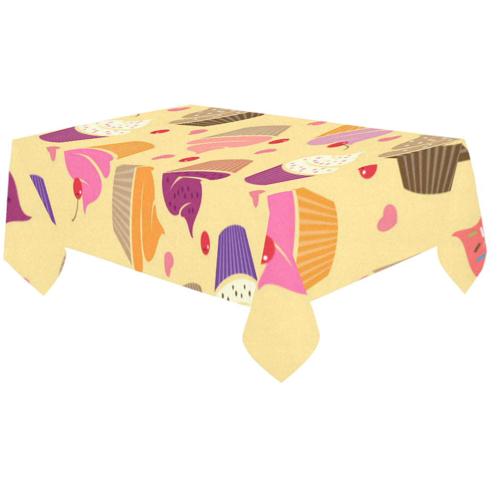 cake cupcake heart cherry pattern Tablecloth