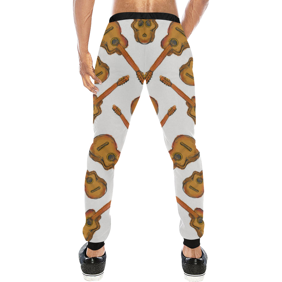Paint Guitar Pattern Unisex Casual Sweatpants