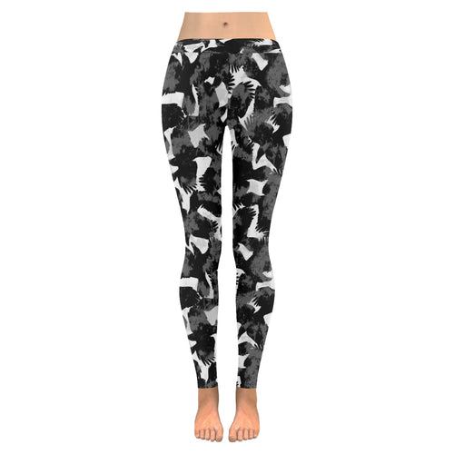 Crow illustration pattern Women's Legging Fulfilled In US