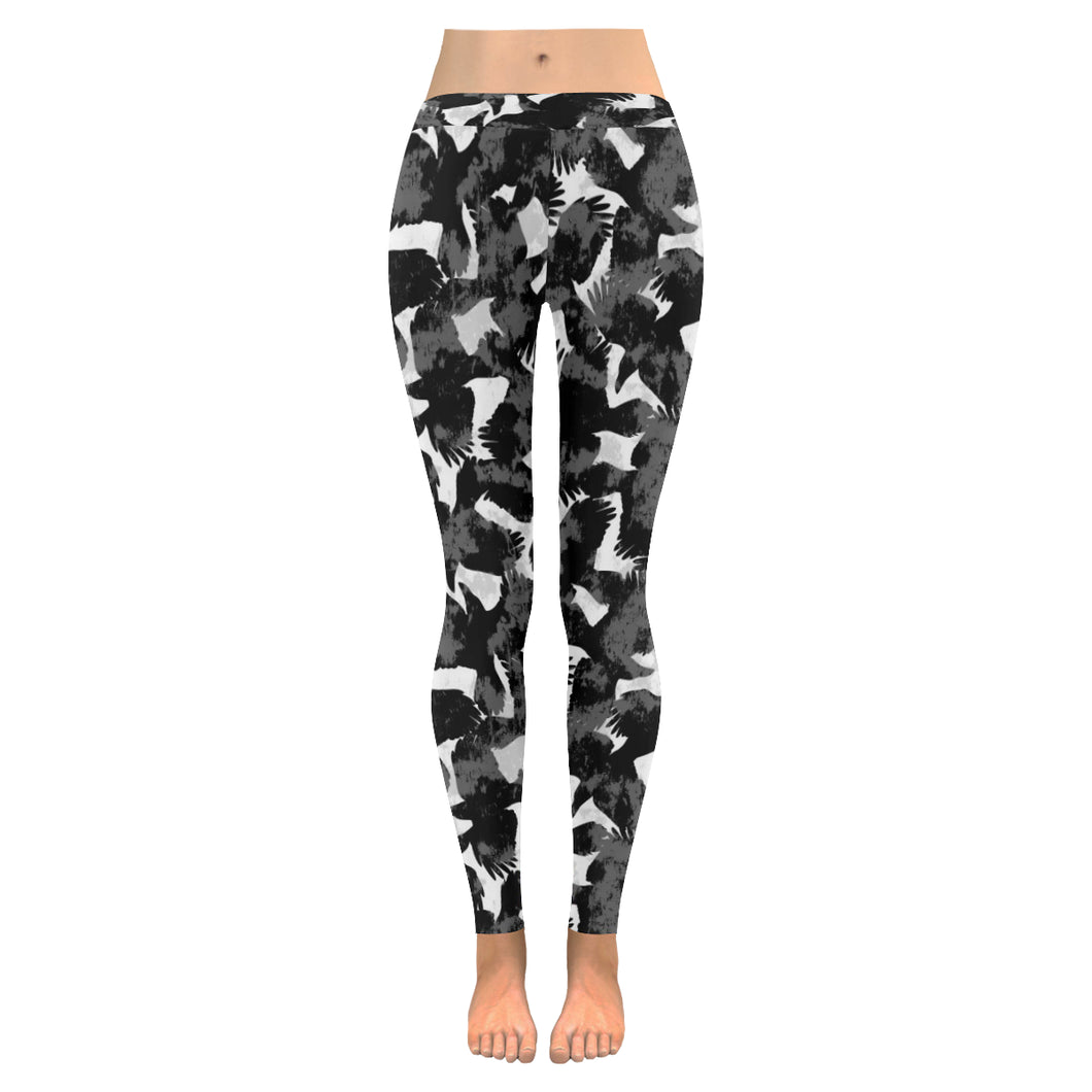 Crow illustration pattern Women's Legging Fulfilled In US