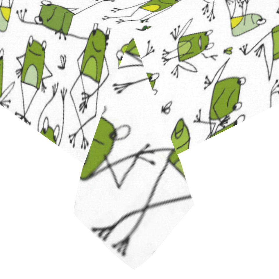Sketch funny frog pattern Tablecloth