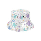 colorful unicorn rainbow heart pattern Unisex Bucket Hat