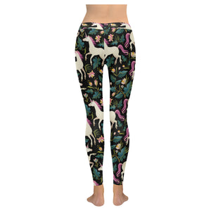 Unicorns forest background Women's Legging Fulfilled In US