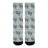 Lovely Sea Otter Pattern Crew Socks