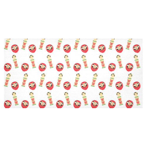 Daruma japanese wooden doll Tablecloth