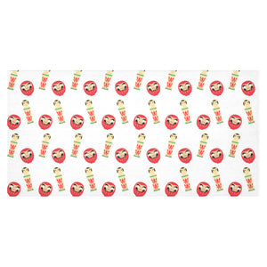 Daruma japanese wooden doll Tablecloth