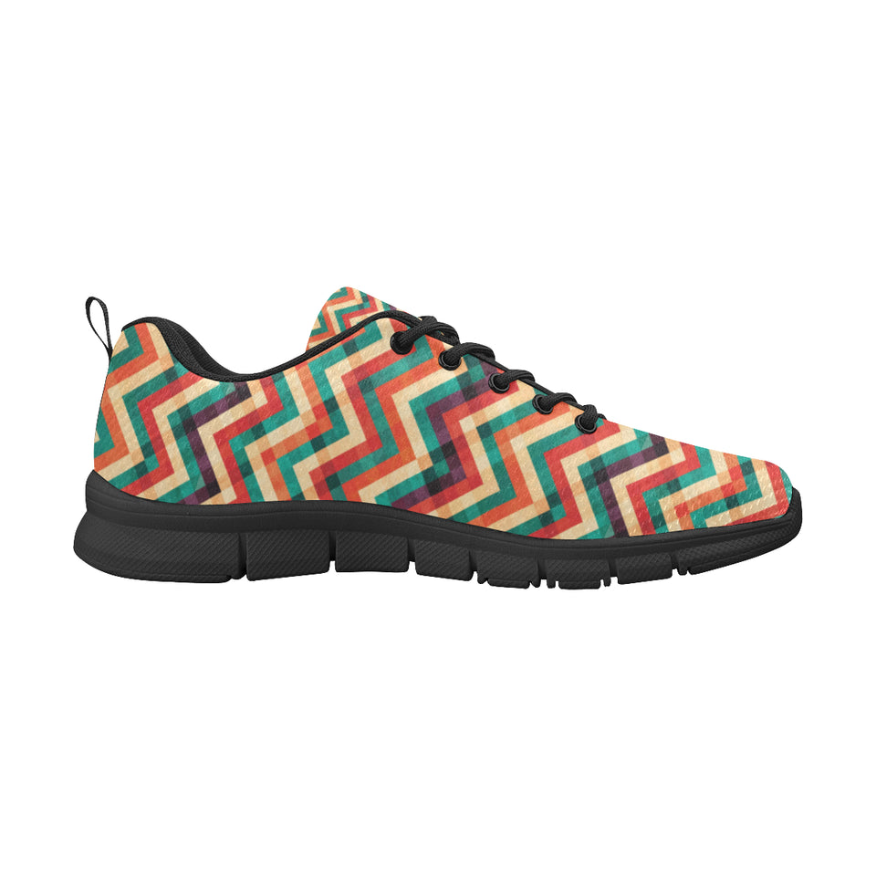 zigzag  chevron colorful pattern Men's Sneaker Shoes