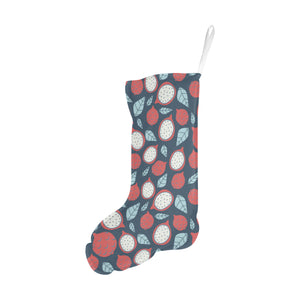 dragon fruits dark blue background Christmas Stocking