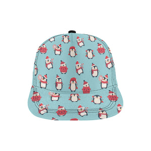 Cute penguin christmas  design pattern All Over Print Snapback Cap